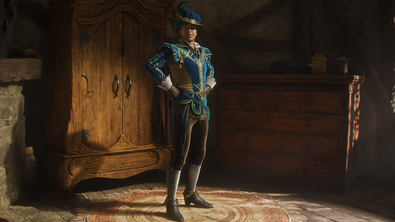 Screenshot of a character in Fable