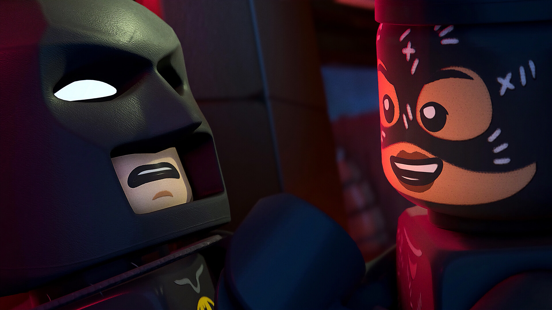 Batman and Catwoman in Lego Batman: Legacy of the Dark Knight