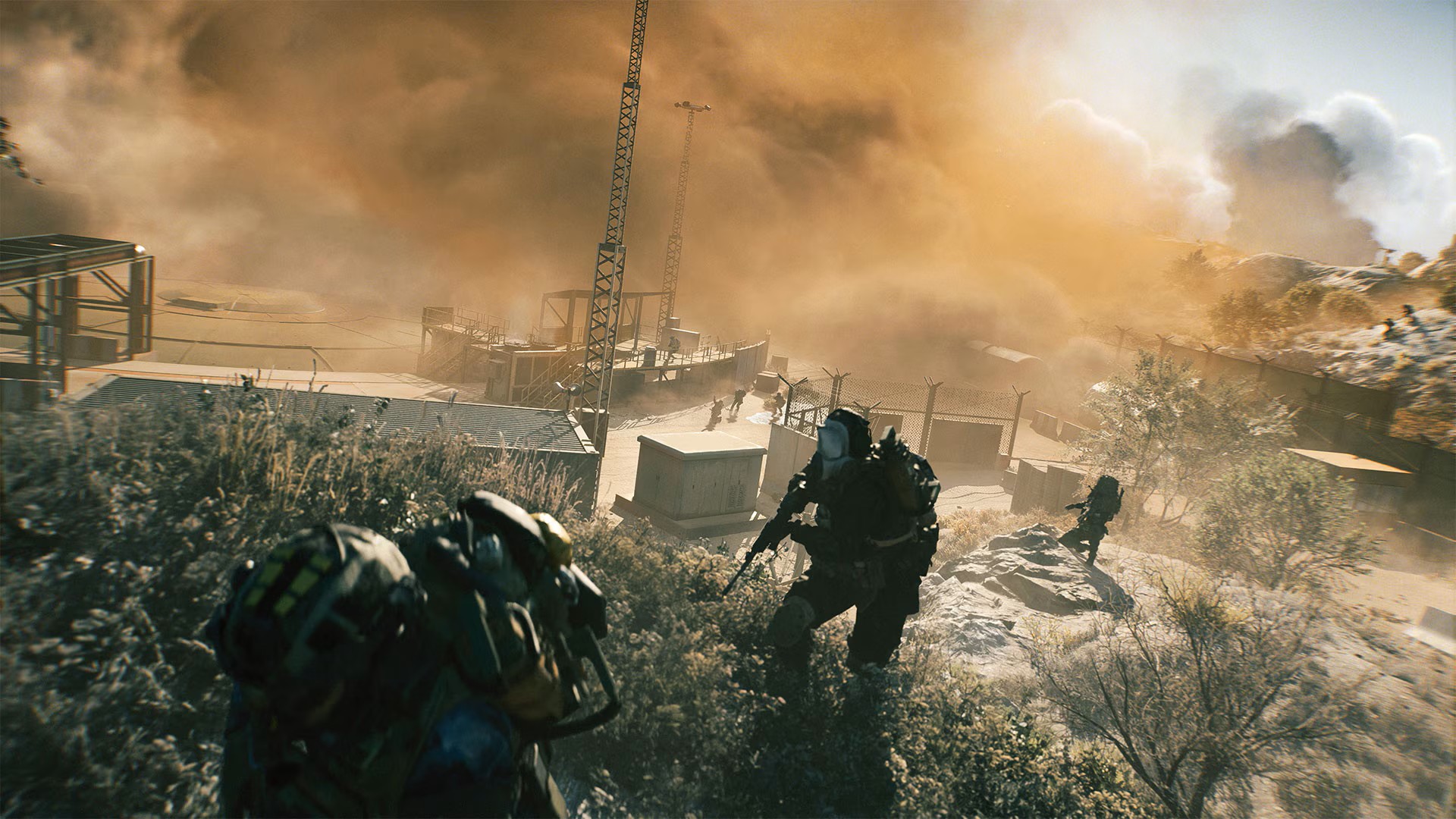 Running away with teammates in Battlefield 6