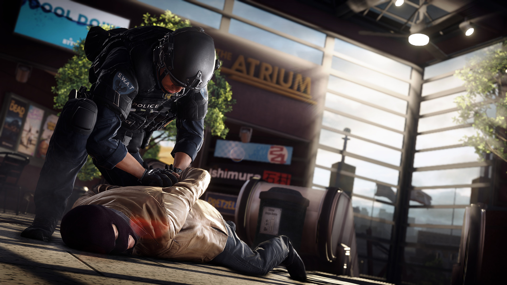Someone getting arrested in Battlefield Hardline
