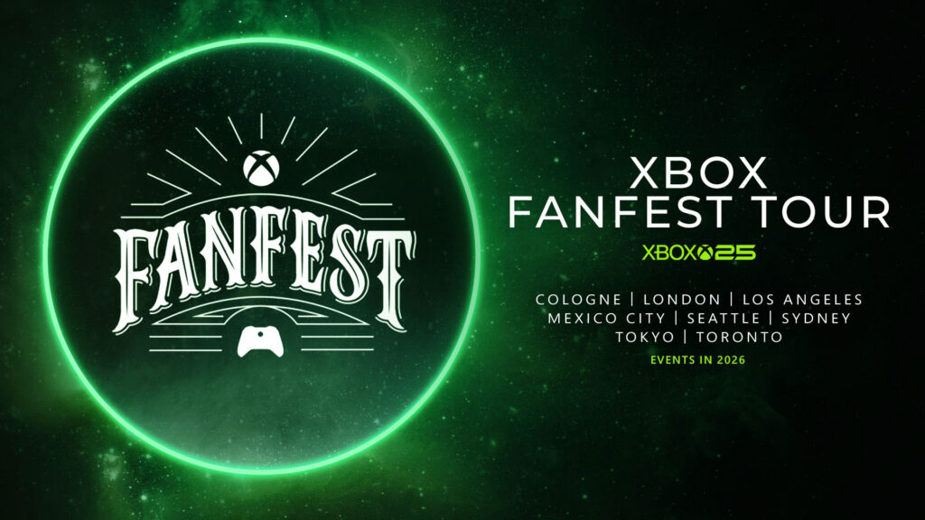 Banner for the 2026 Xbox FanFest Tour