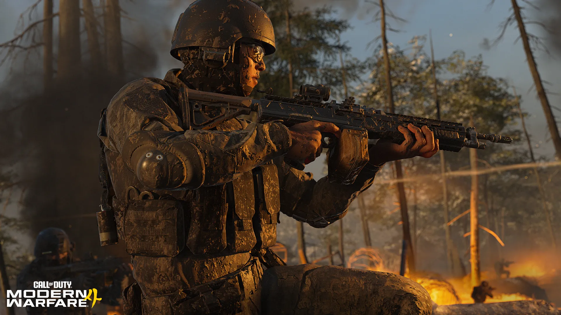 A soldier holding a weapon in Call of Duty Modern Warfare 4
