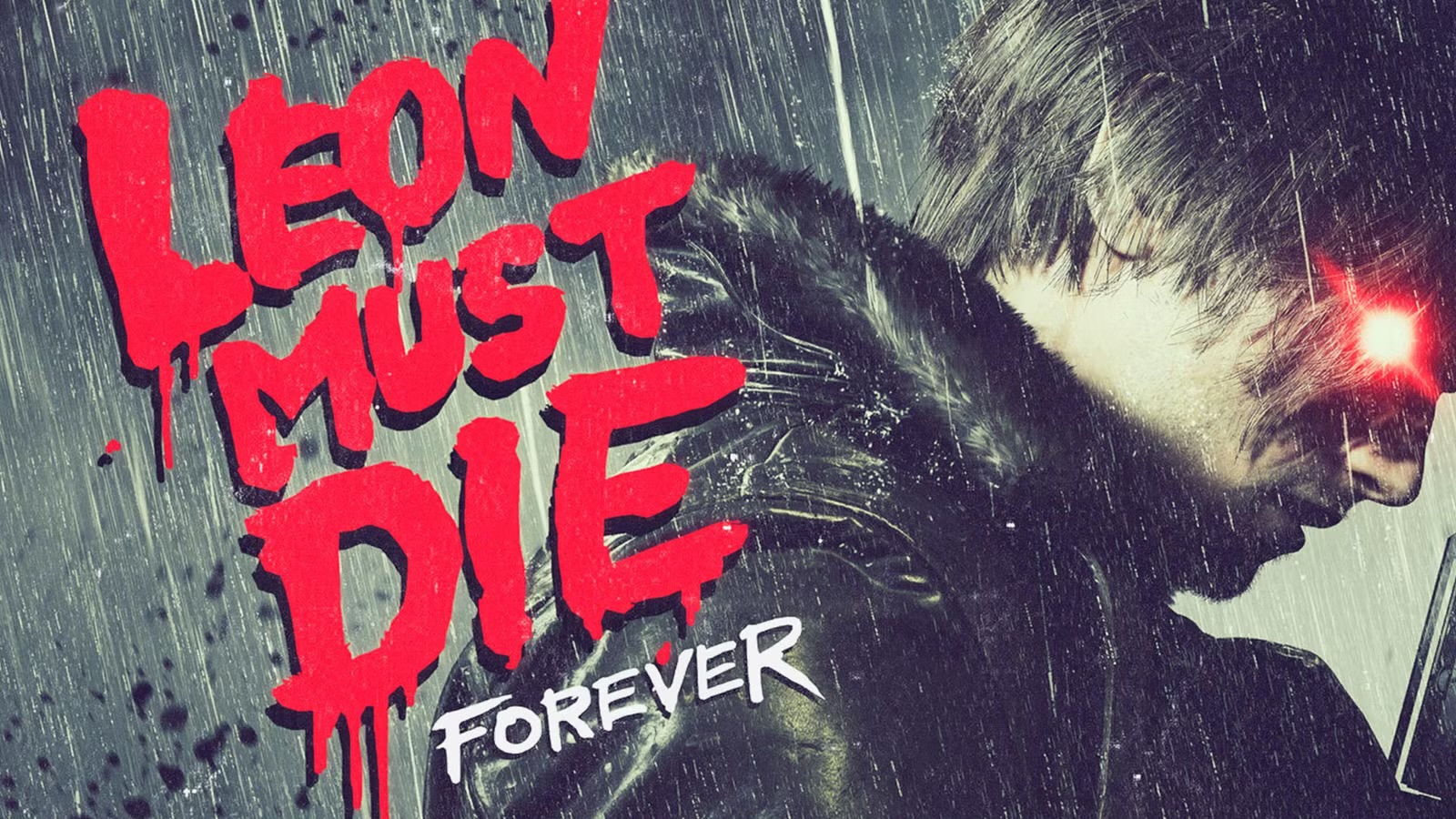Promotional image for the Leon Must Die Forever game mode for Resident Evil Requiem