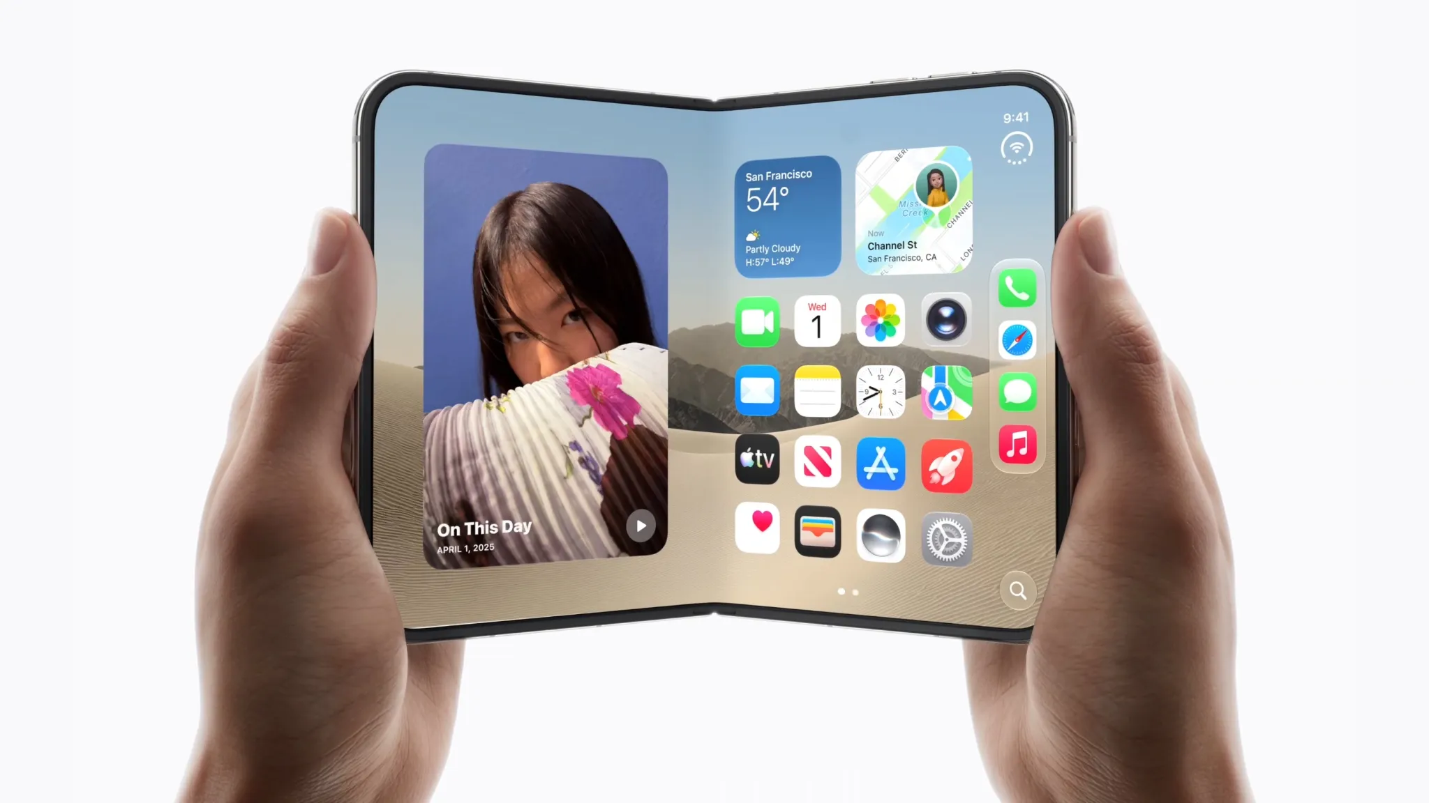 Someone using the iPhone Duo